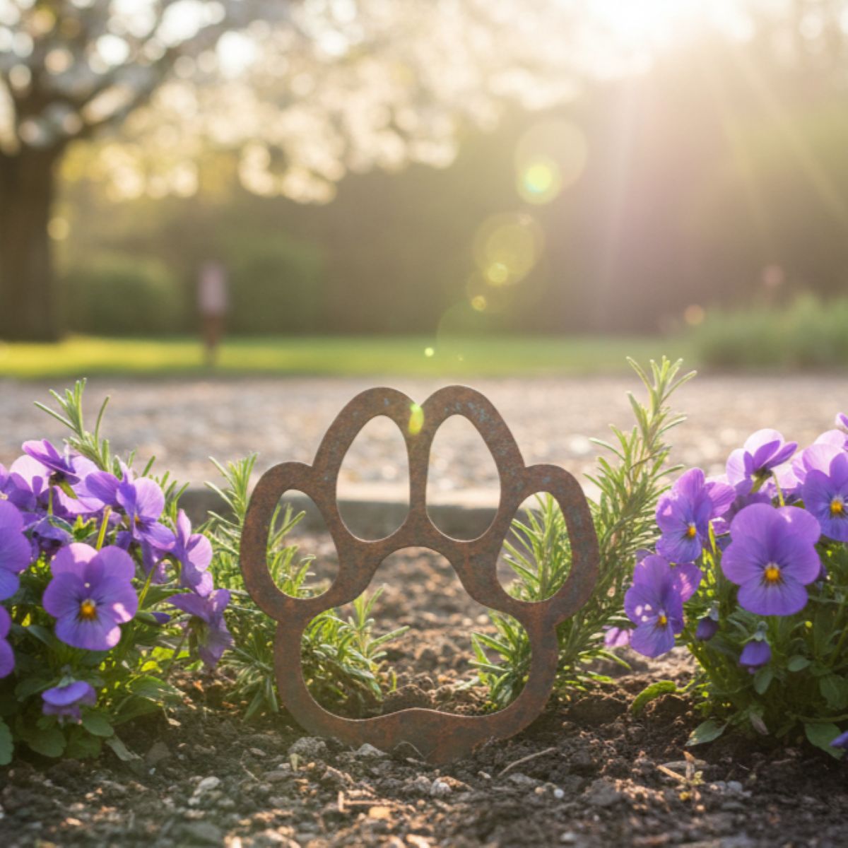 Pet Paw Print - memorial marker