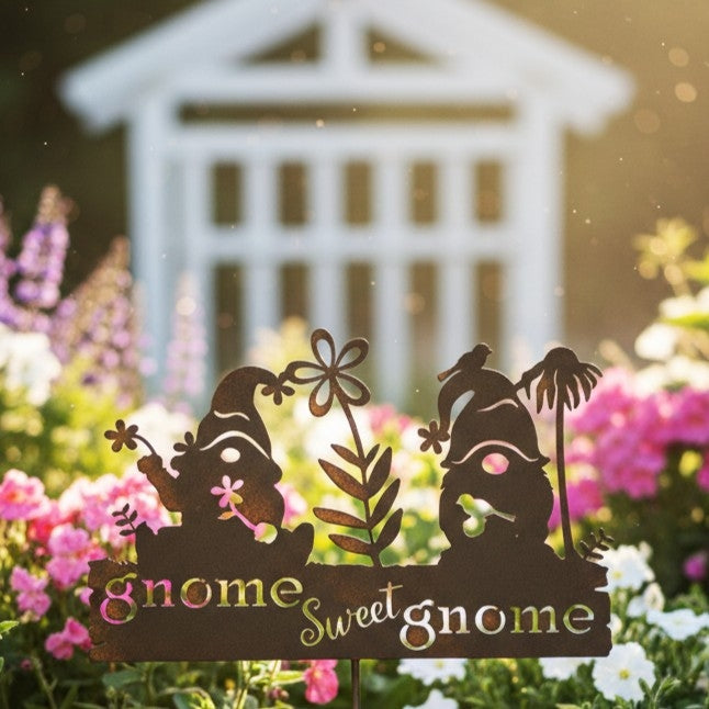 Gnome Sweet Gnome sign
