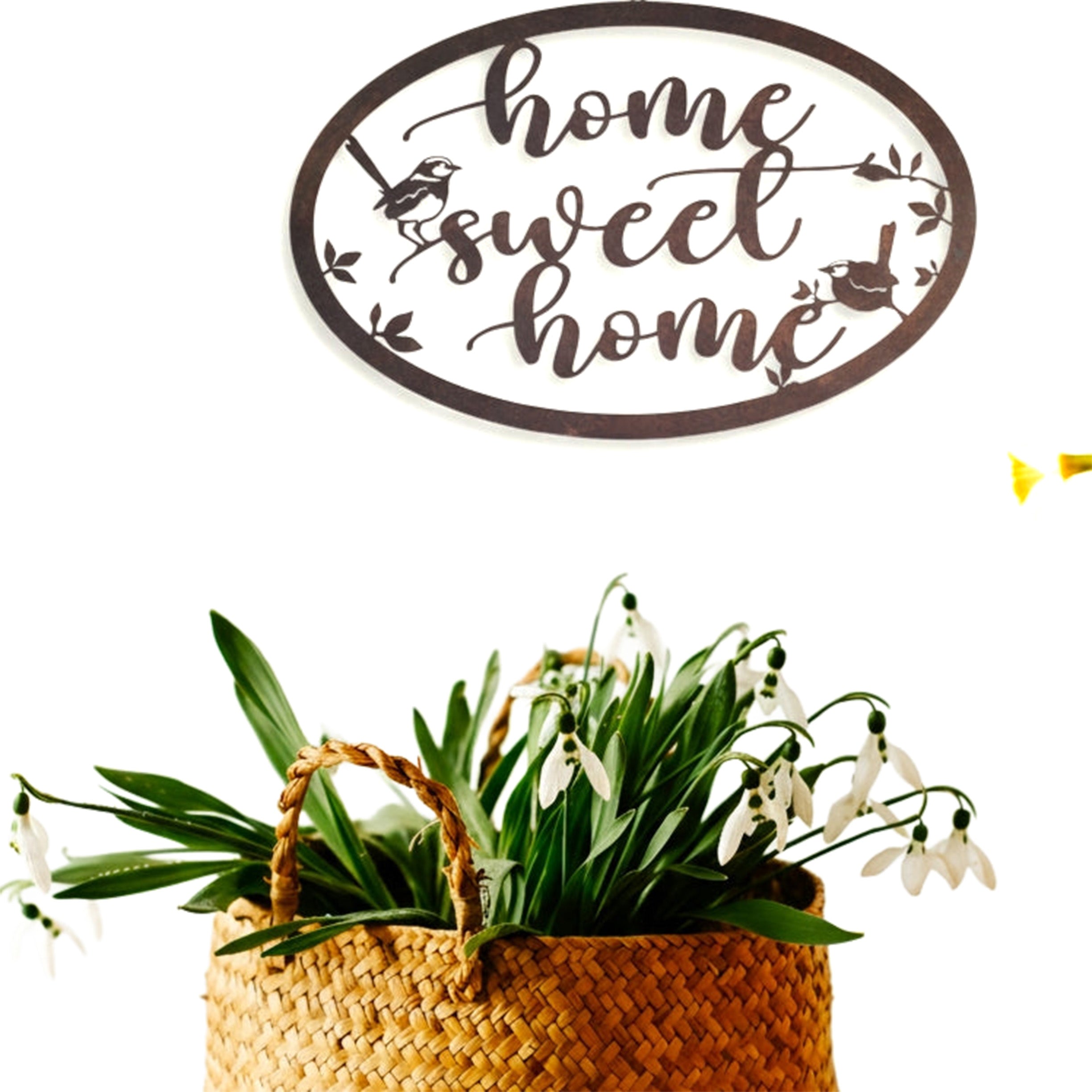 Home Sweet Home Wren sign