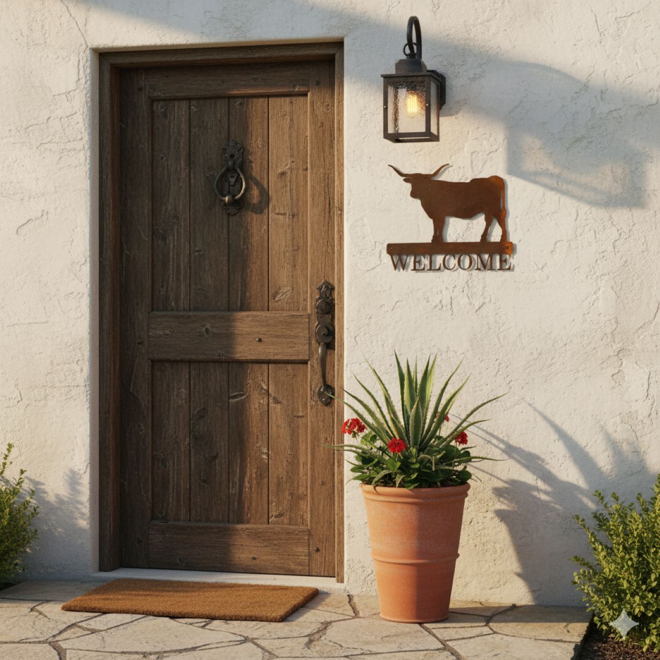 Welcome sign - longhorn