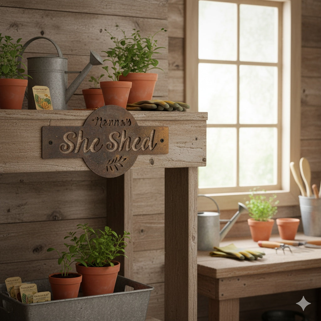 Nanna's She Shed sign