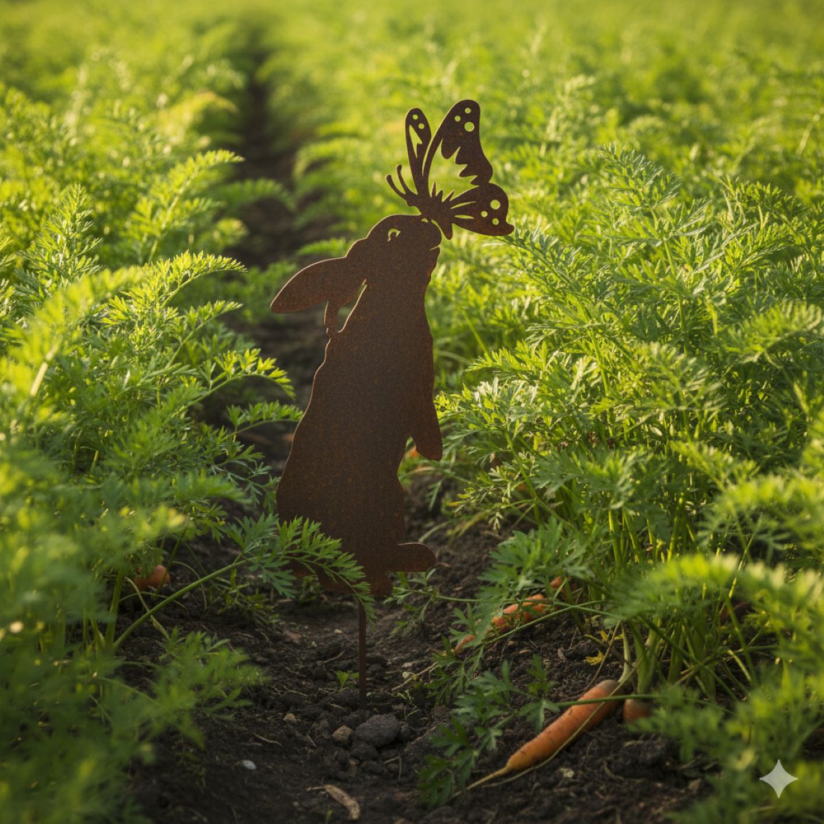 Rabbit Lop-eared with Butterfly