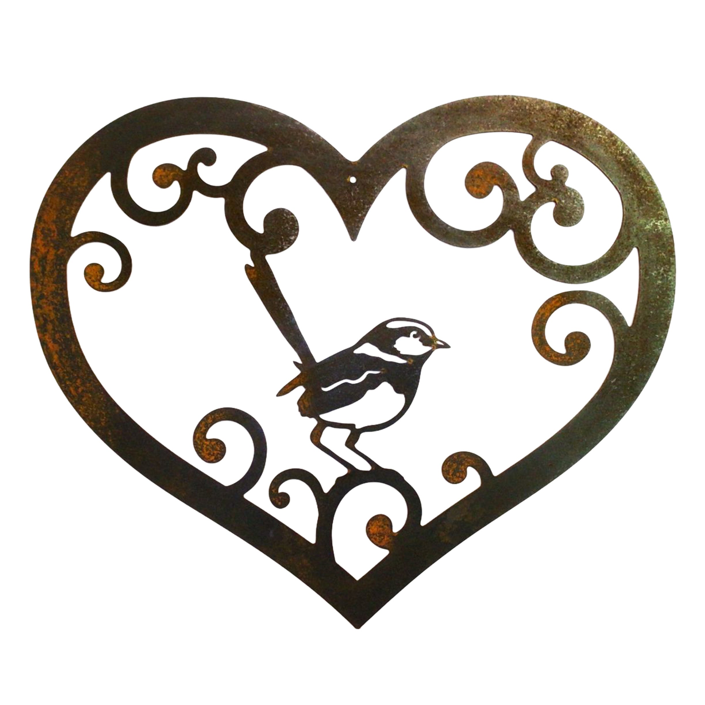 Wren - heart with scrolls