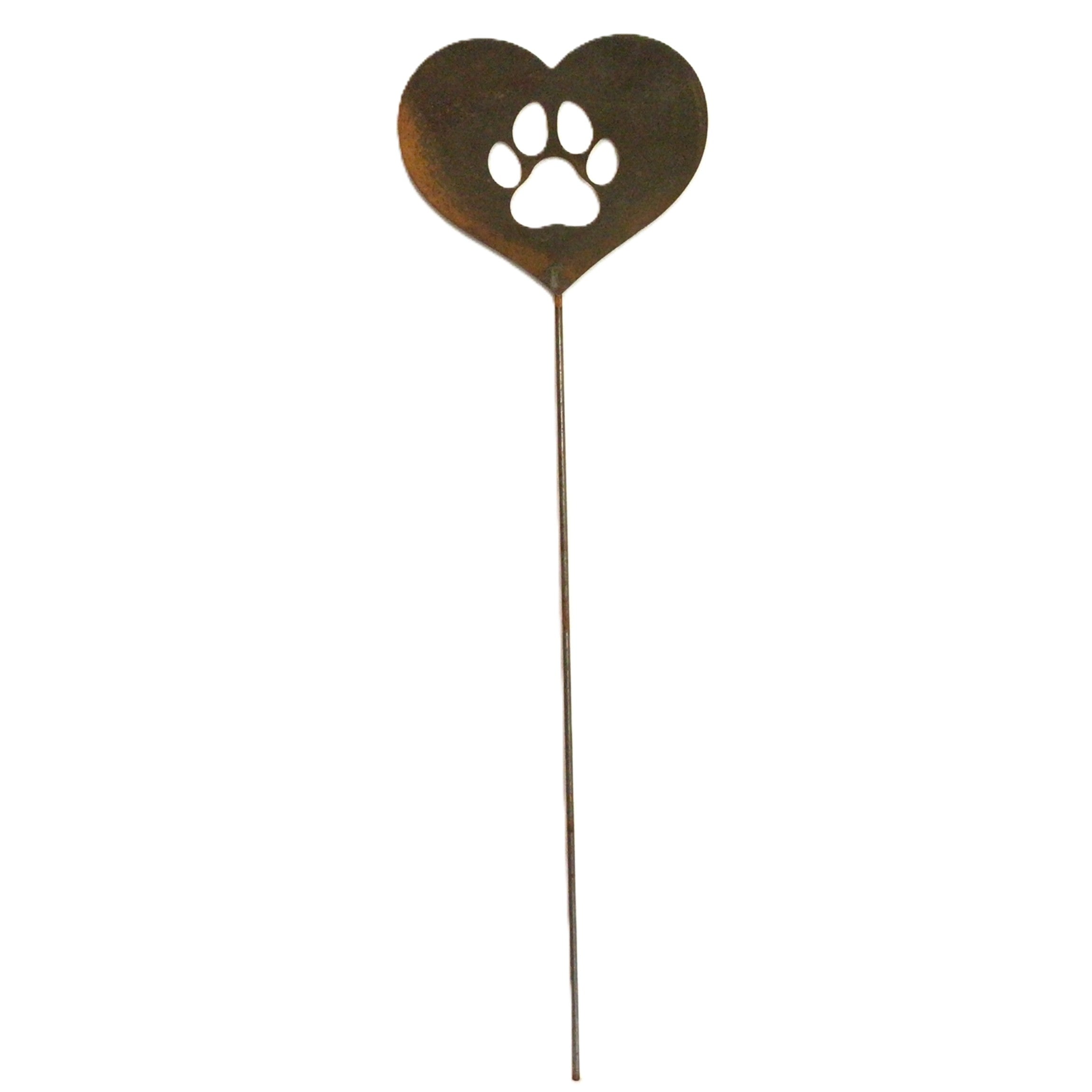 Pet paw print in heart