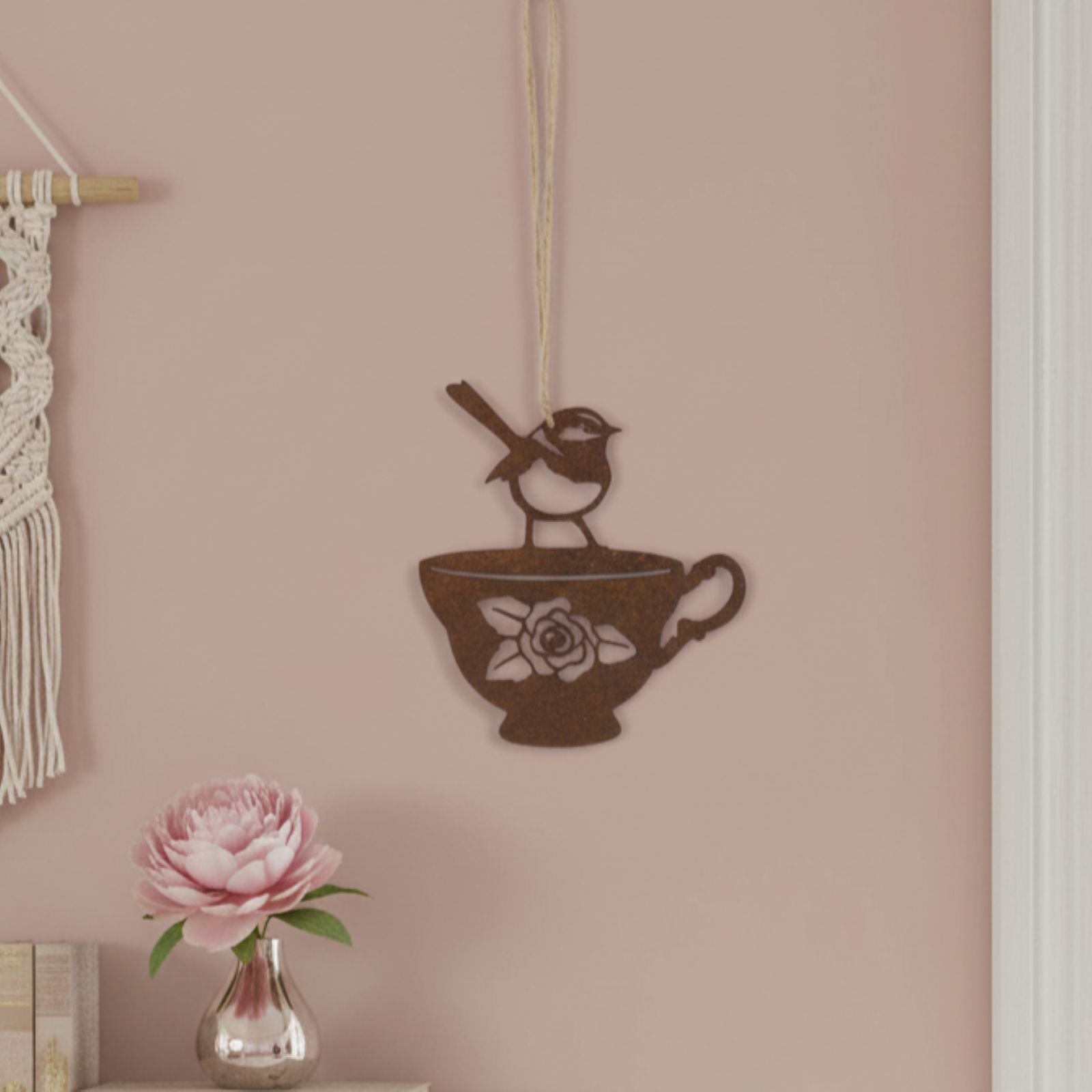 Fairy Wren on a Teacup