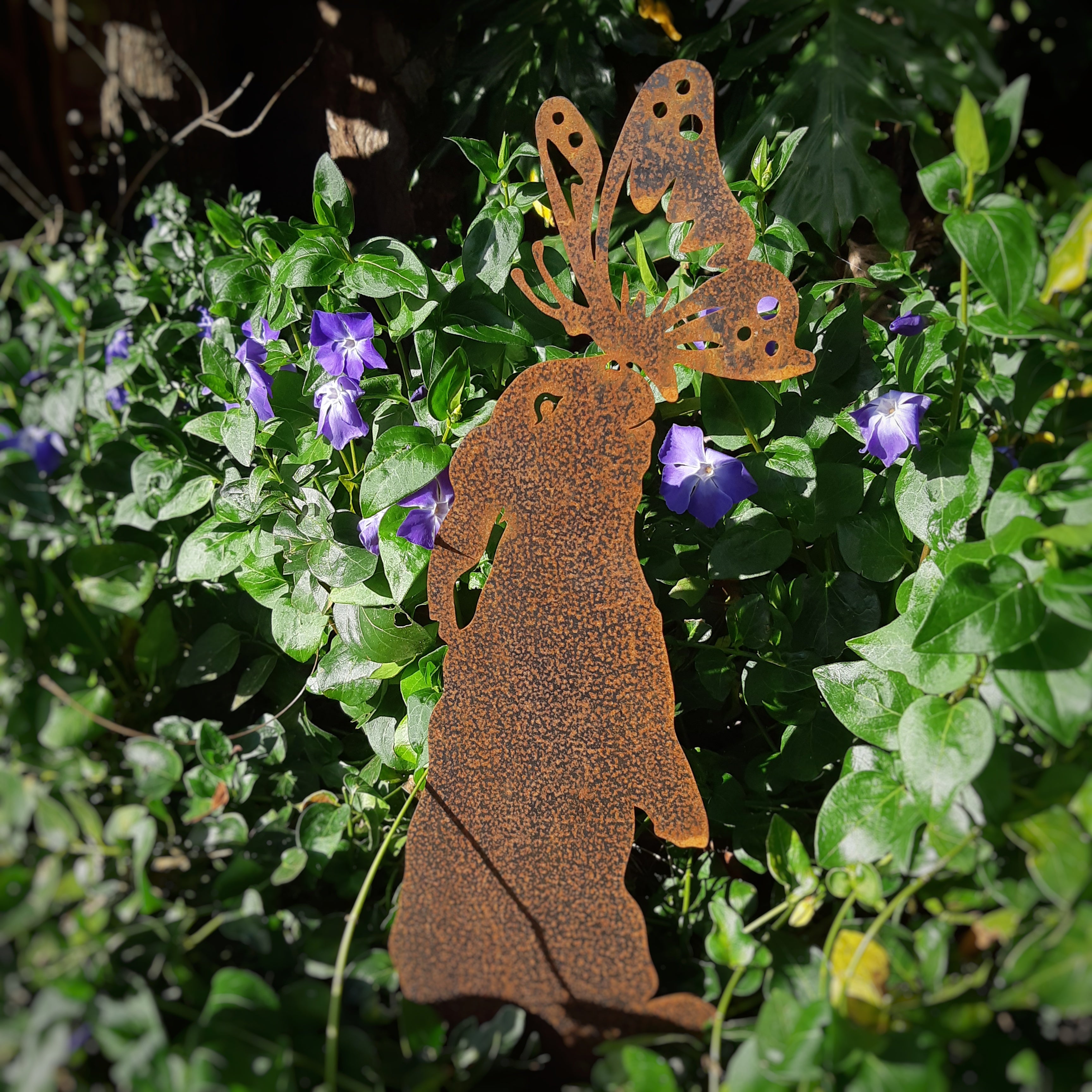 Rabbit Lop-eared with Butterfly