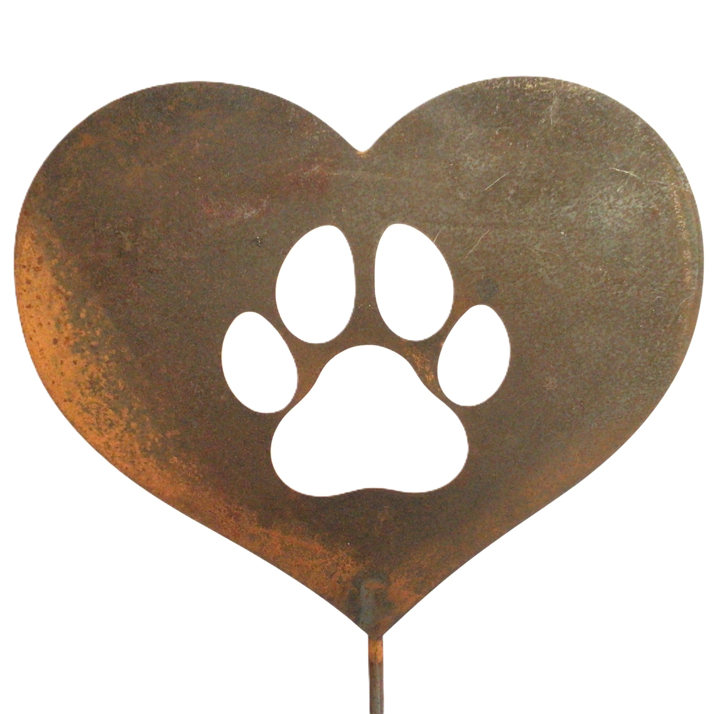 Pet paw print in heart