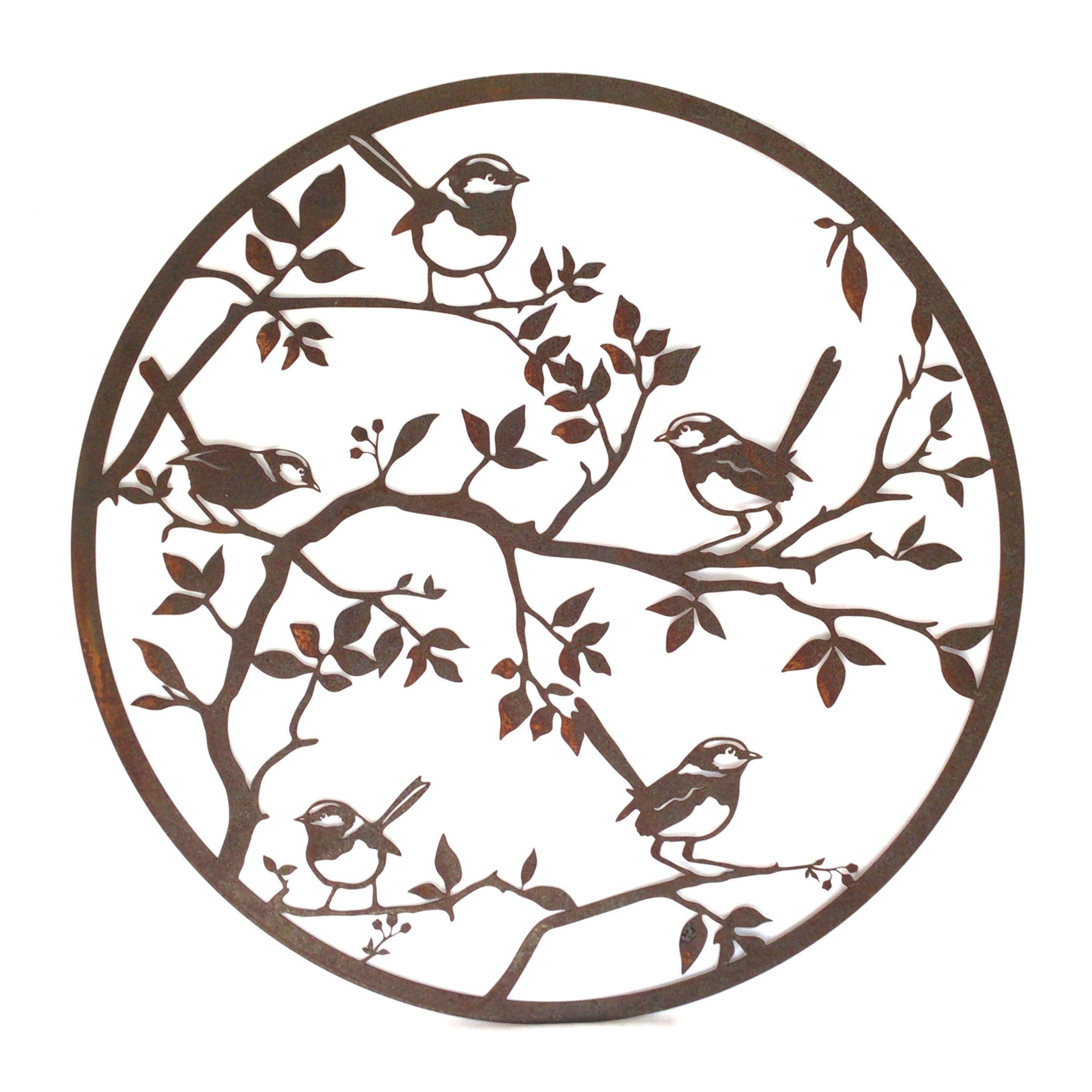 Wren Family - Large wall circle