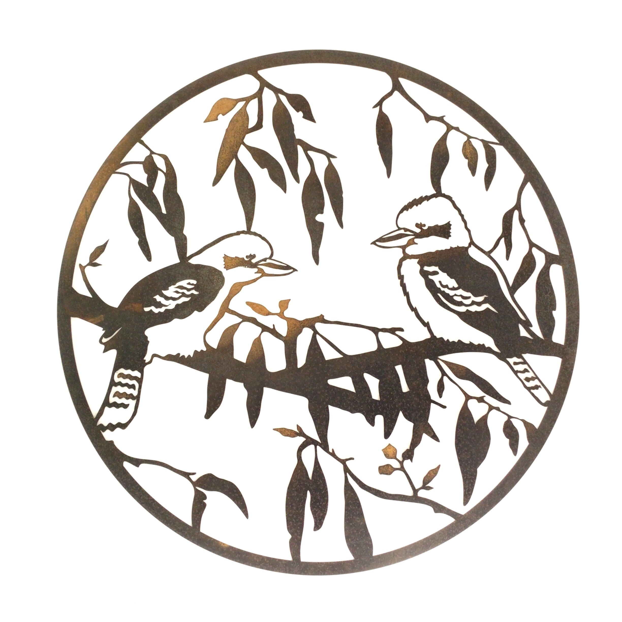 Kookaburra Duo - Large wall circle