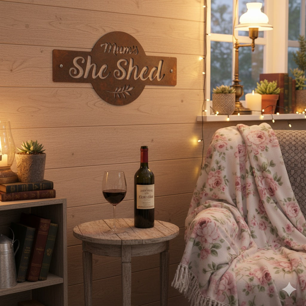 Mum's She Shed sign