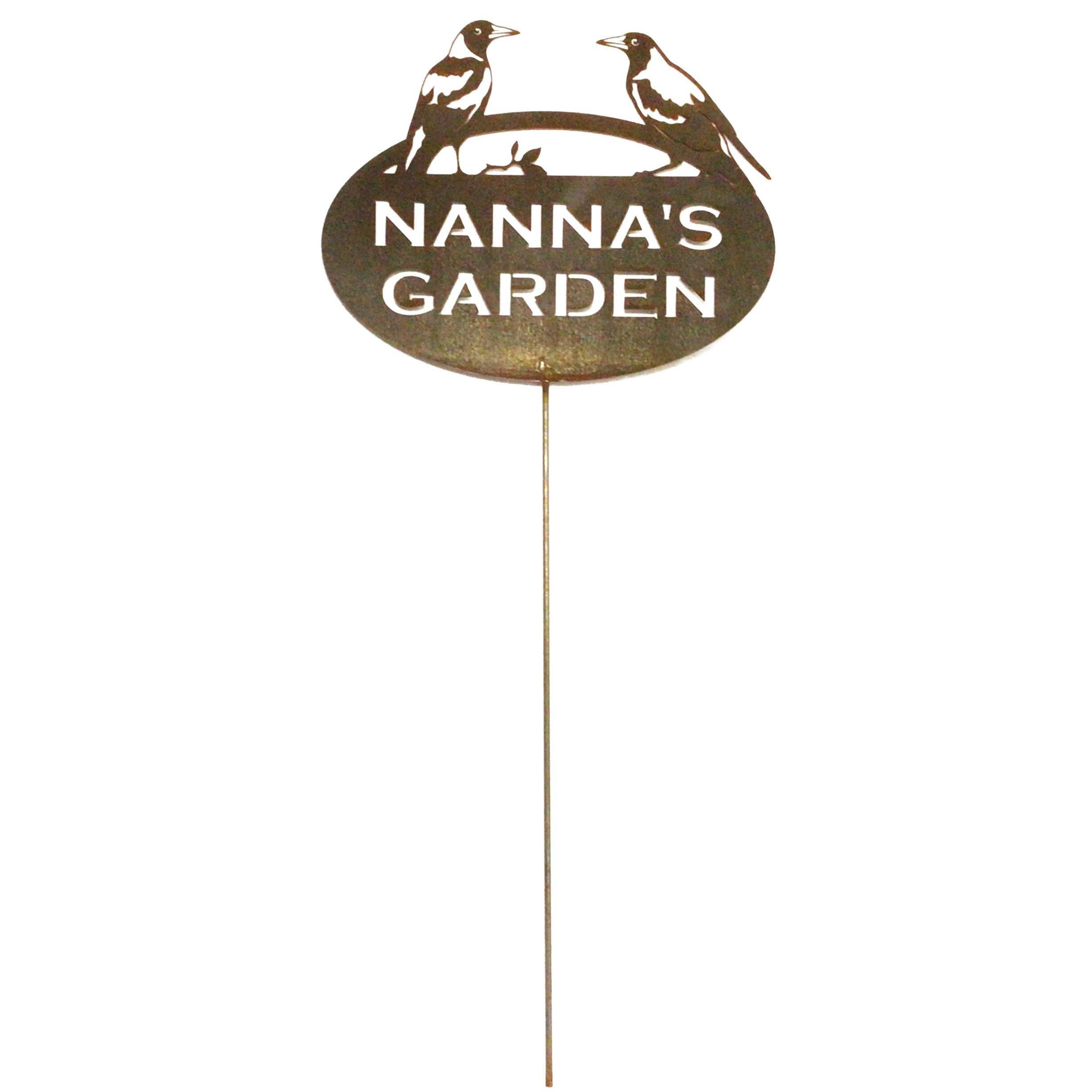 Nanna's Garden Magpie sign