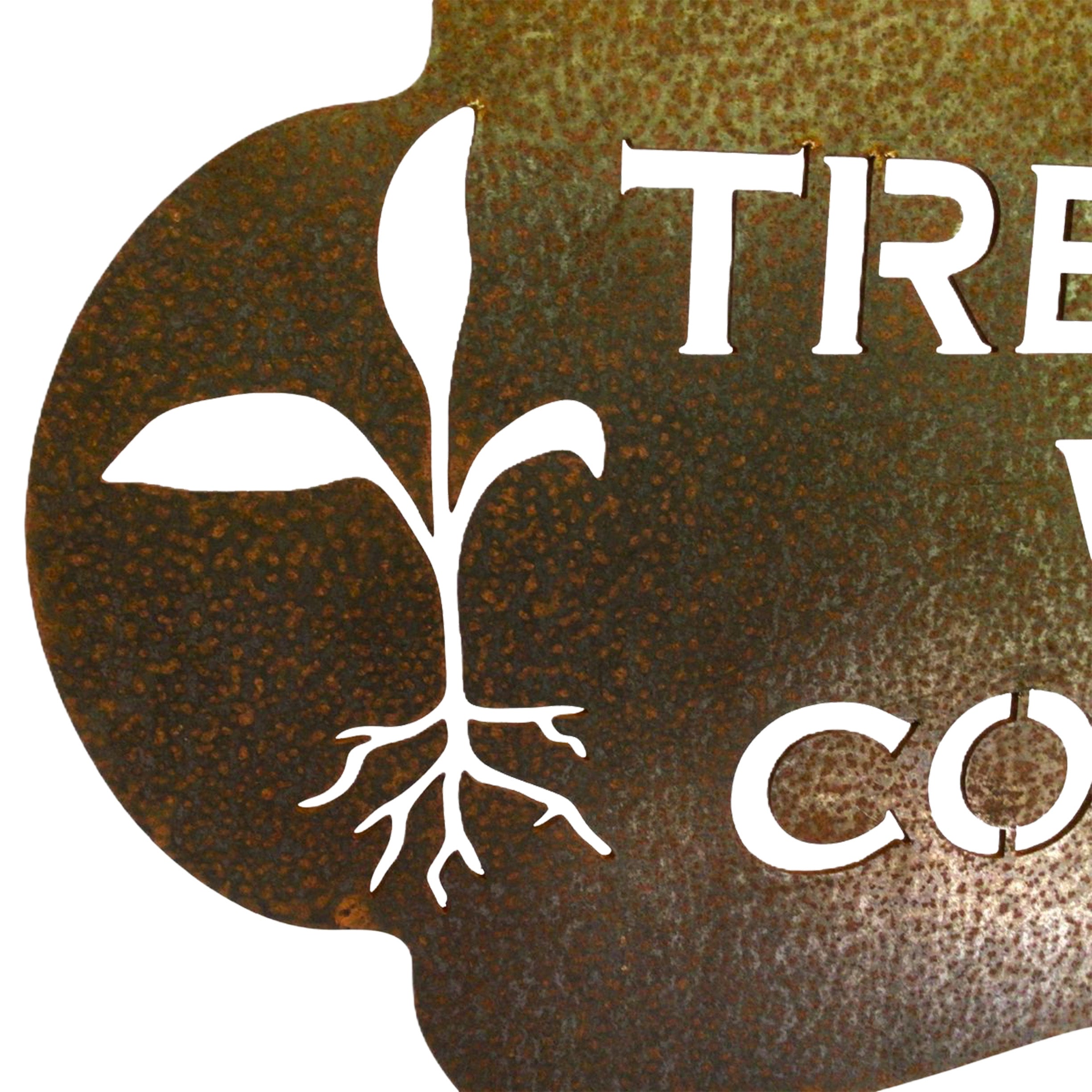 Trespassers will be Composted sign