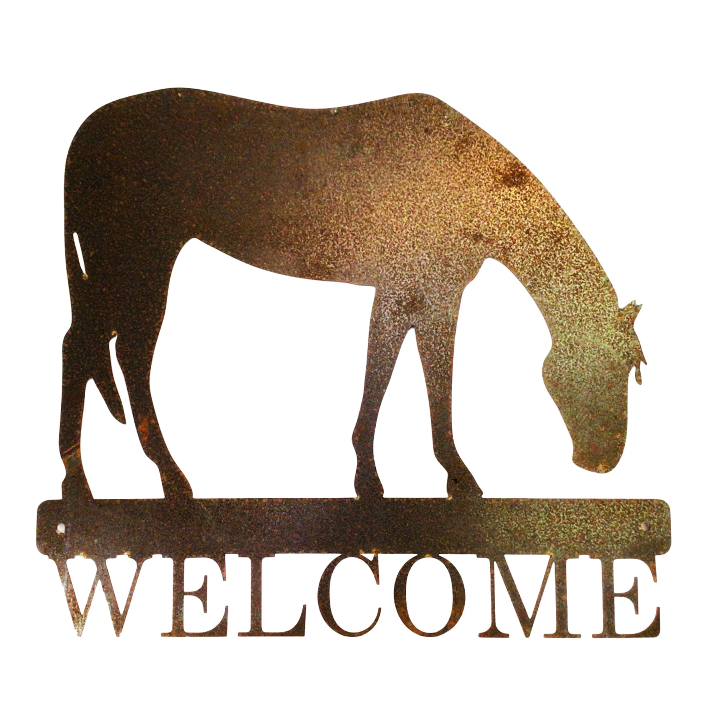 Welcome sign - horse