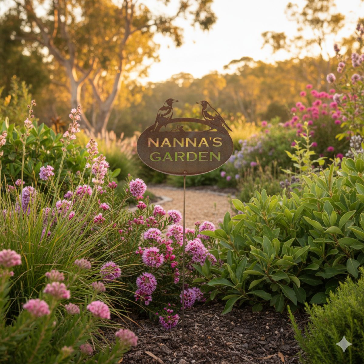 Nanna's Garden Magpie sign